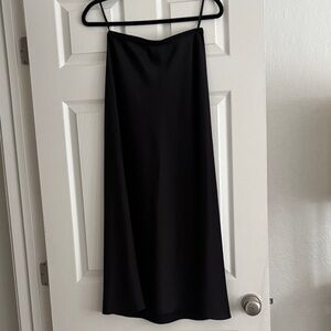 Uniqlo Black Silk Skirt